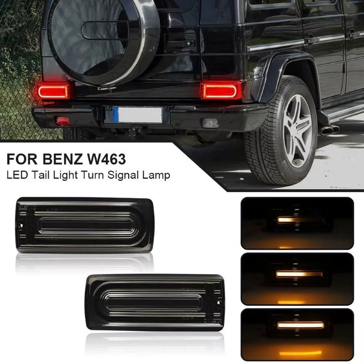 Car Craft Compatible With Mercedes Benz G Class G Wagon G63 G55 W463 2007-2018 Car Rear Upgraded Tail Light Lamp Xenon Taillight Retrofit Upgrade Modified Led Drl Hid Light Red Shy - CAR CRAFT INDIA