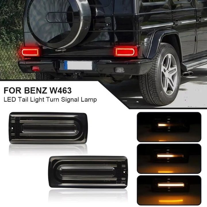 Car Craft Compatible With Mercedes Benz G Class G Wagon G63 G55 W463 2007-2018 Car Rear Upgraded Tail Light Lamp Xenon Taillight Retrofit Upgrade Modified Led Drl Hid Light Smoke Shy - CAR CRAFT INDIA