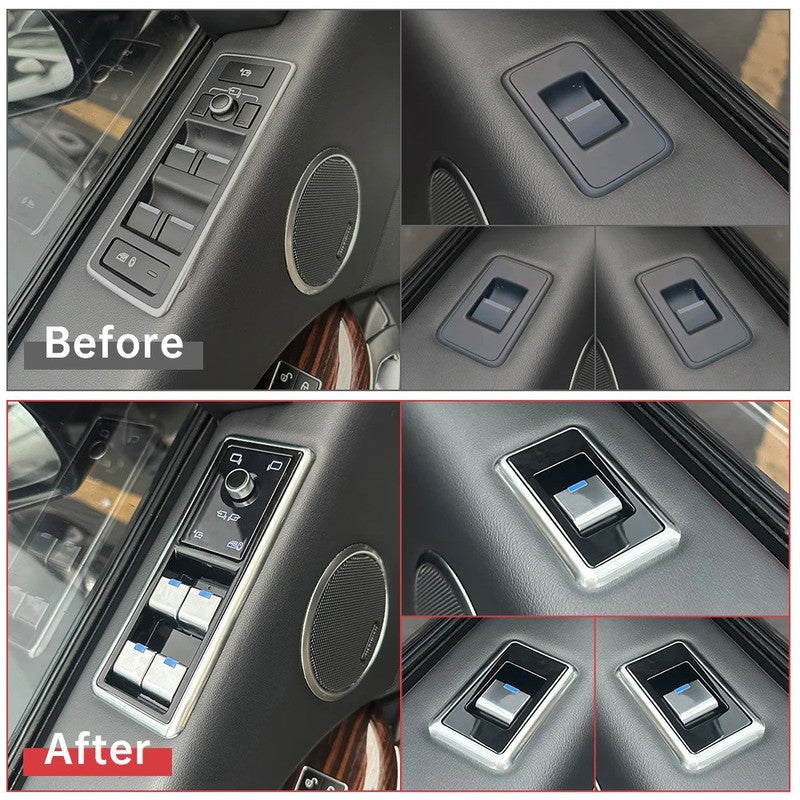 Car Craft Compatible With Land Range Rover Vogue L405 2015-2017 Rrv Car Window Switch Button Control Digital Touch Panel Set