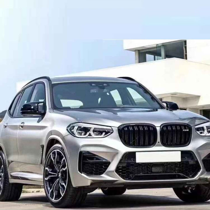 Car Craft Compatible With Bmw X3 G01 2018-2021 M Sport Front Bumper Upgrade Convert To M Sport X3m Bodykit Diffuser Exhaust Tip Pipe For M Sport Car G01/08-013 Gc