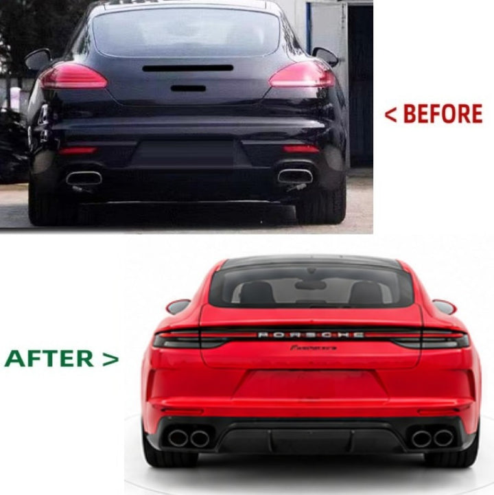 Car Craft Compatible With Porsche Panamera 2009-2016 970 Car Upgrade Facelift Upgrade Convert To 976 Gts 2025 Bodykit Bumper Headlight Taillight Trunk Hood Fender Glass Gts Style