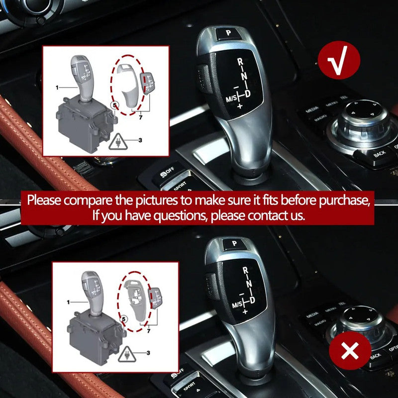 Car Craft Compatible With Bmw 1 Series F20 2 Series F22 F87 3 Series F30 F34 F35 4 Series F32 F36 5 Series F10 5gt F07 7 Series F01 F02 F04 X3 F25 X4 F26 Car Gear Shift Lever Shifter Gear Knob Rear Cover Panel Trim 61319197728-c Cc-10353 Model B
