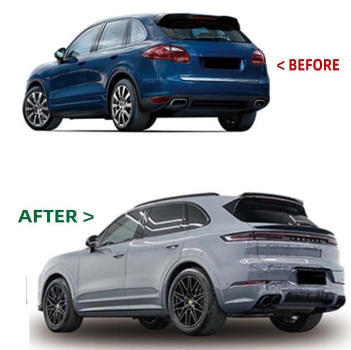 Car Craft Compatible With Porsche Cayenne 958 2011-2017 To 2024 9y0.2 Upgrade Facelift Conversion Bodykit Bumper Hood Trunk Headlight Taillight CC-6319