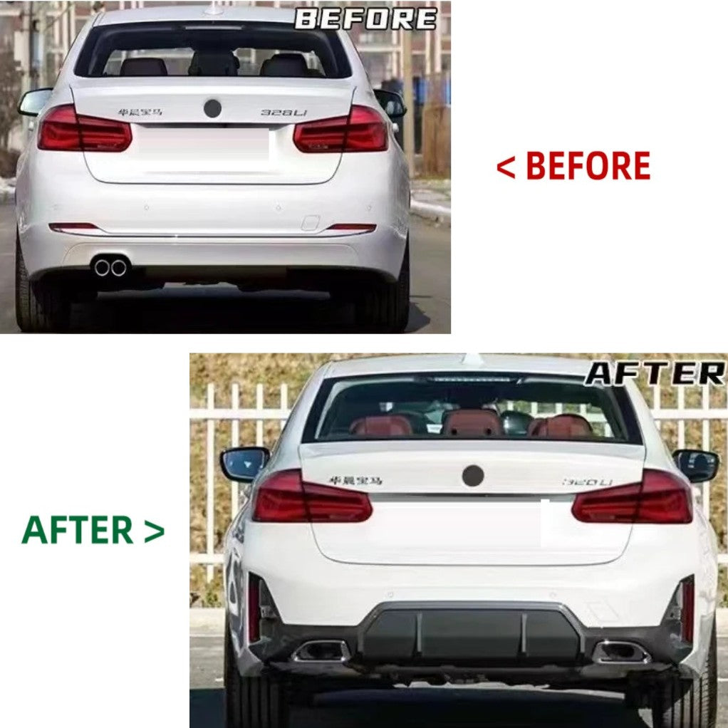 Car Craft Compatible With Bmw 3 Series F30 2012-2018 To G20 Lci M Sports Mt Mtech Upgrade Facelift Conversion Hood Fender Bodykit Bumper Headlight Helogen CC-6332 - CAR CRAFT INDIA