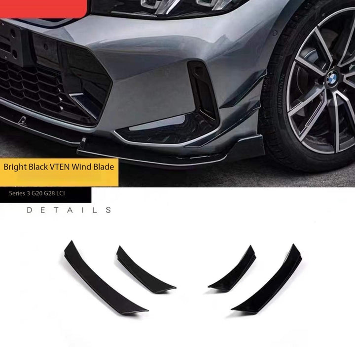 Car Craft Compatible With Bmw 3 Series G20 Lci G28 2023+ V-ten Vten Bodykit Front After Rear Lip Led Diffuser M340i M3 M4 Spoiler Side Skirts Splitter Canards Package - CAR CRAFT INDIA