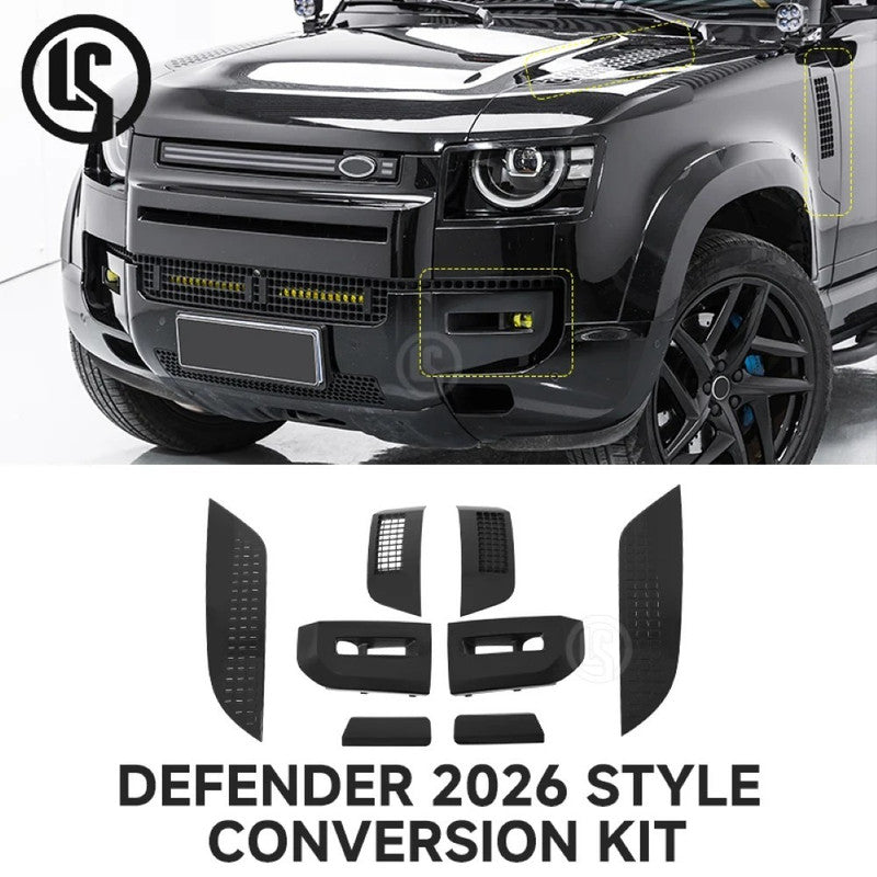 Car Craft Compatible With Land Range Rover Defender 90 110 130 L663 2026 Upgrade Coversion Obsidian Bodykit Bumper Fender Hood Vent Fog Grill Cover Trim Skirt - CAR CRAFT INDIA