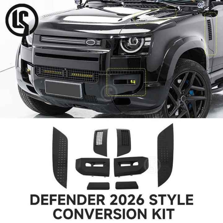 Car Craft Compatible With Land Range Rover Defender 90 110 130 L663 2026 Upgrade Coversion Obsidian Bodykit Bumper Fender Hood Vent Fog Grill Cover Trim Skirt - CAR CRAFT INDIA