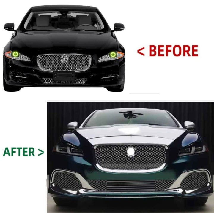 Car Craft Compatible With Jaguar Xj Xjl 2010-2019 Upgrade Facelift Convert To 2020 Style Bodykit Front Rear Bumper Headlight Taillight Skirt Exhaust Pipe Tip - CAR CRAFT INDIA