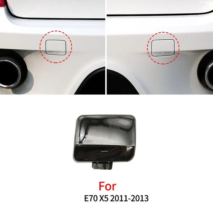 Car Craft Compatible With Bmw X5 E70 Lci 2011-2014 Rear Bumper Tow Hook Towing Tochan Trailer Cover 51127271815 Unpainted Left - CAR CRAFT INDIA