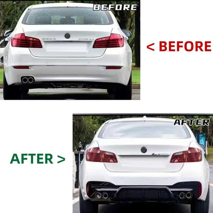 Car Craft Compatible With Bmw 5 Series F10 2010-2017 Front Rear Bumper Upgrade Convert To M Sport M5cs F90 G30 M5 Style Bodykit Body Kit Bumper Side Skirt Rear After Lip Diffuser Exhasut Pipe Tips Gc F10 18 039 CC-10683