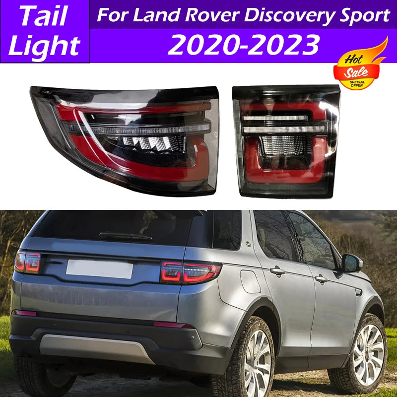 Car Craft Compatible With Land Range Rover Discovery Sport L550 2015-2019 Car Rear Upgraded Tail Light Lamp Xenon Taillight Retrofit Upgrade Modified Led Drl Hid