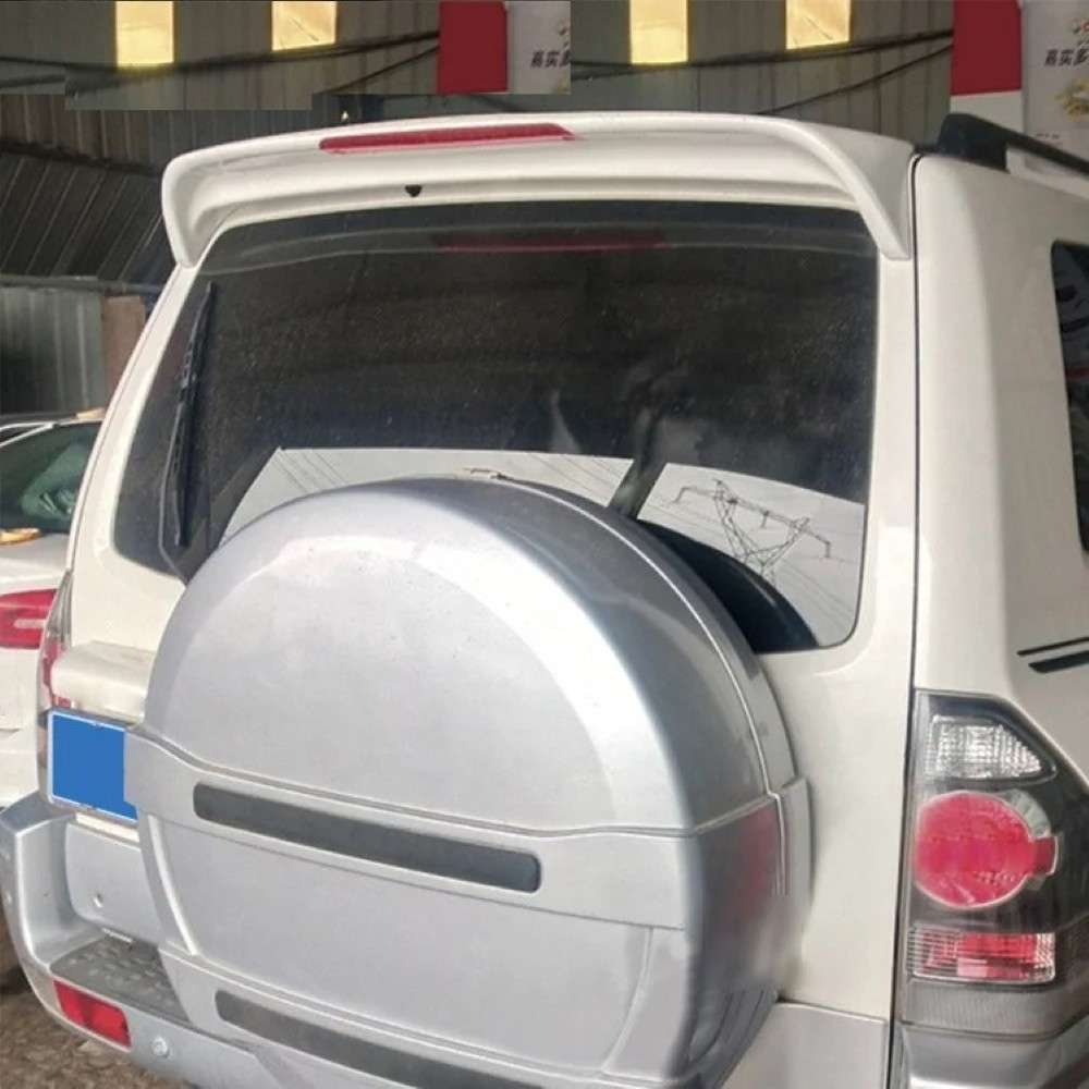 Car Craft Compatible With Mitsubishi Pajero V93 V97 V73 1996-2022 Rear Trunk Wing Boot Spoiler Lip Splitter Skirt Ar-mitsubishi-011 Cf Carbon Fiber Look