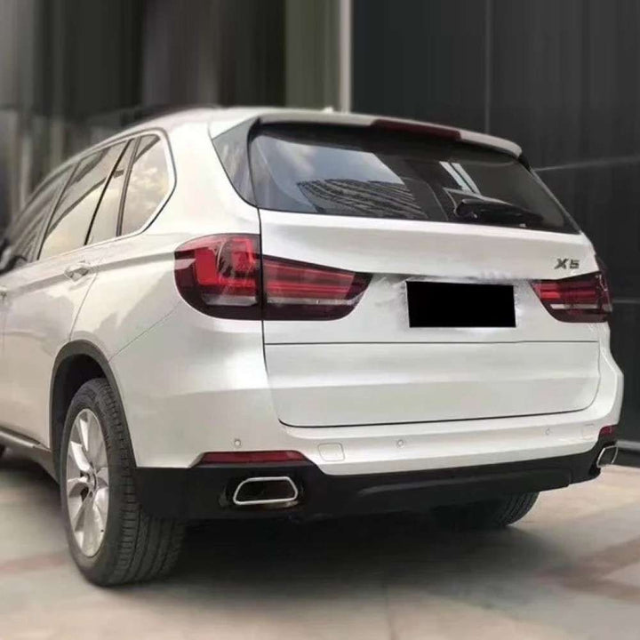 Car Craft Compatible With Bmw X5 F15 2014-2018 Rear Exhaust End Tip Square Muffler Tip Car Exhaust Pipe X Series Tailpipe M Sport Chrome - CAR CRAFT INDIA