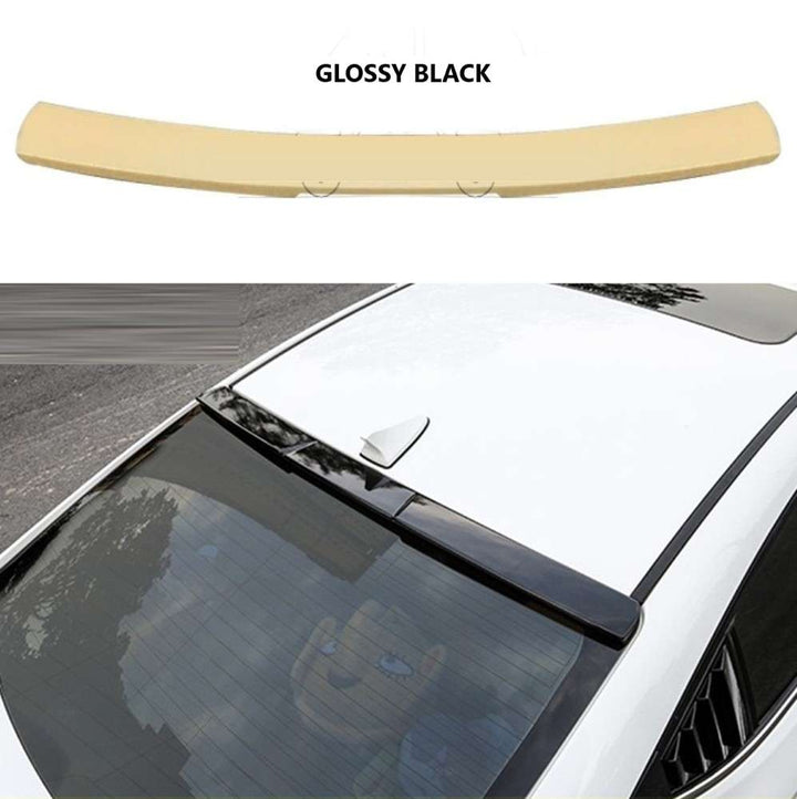 Car Craft Compatible With Hyundai Elantra 2019+ Rear Trunk Wing Boot Roof Spoiler Lip Splitter Skirt Ar-hyundai-007 Glossy Black - CAR CRAFT INDIA