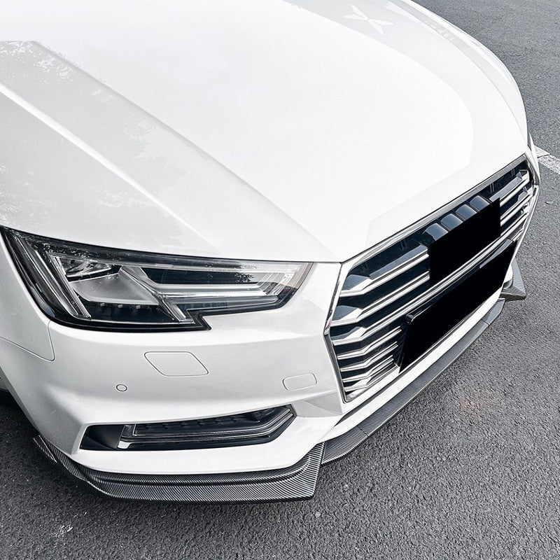 Car Craft Compatible With Audi A4 S4 B9 2017-2019 S Line Front Bumper Lip Skirt Splitter Spoiler Zst-1074 Glossy Black