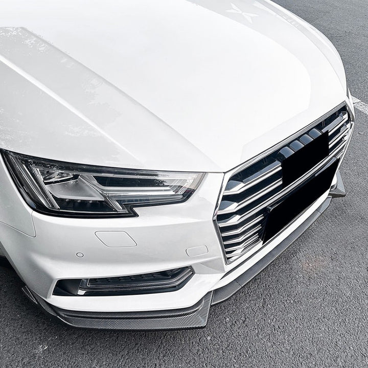 Car Craft Compatible With Audi A4 S4 B9 2017-2019 S Line Front Bumper Lip Skirt Splitter Spoiler Zst-1074 Glossy Black