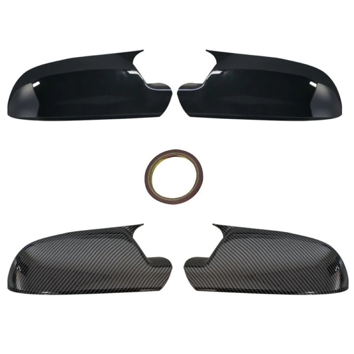 Car Craft Compatible With Audi A4 B8.5 2011-2016 A5 B8.5 2010-2016 S5 2010-2016 A3 8p B8.5 2010-2013 Rs3 2012 Only Rs4 2013-2014 Rs5 2011-2016 Side Rear View Mirror Cover Cap Paste Style Ar-mr-061 Gb Glossy Black CC-8580 - CAR CRAFT INDIA