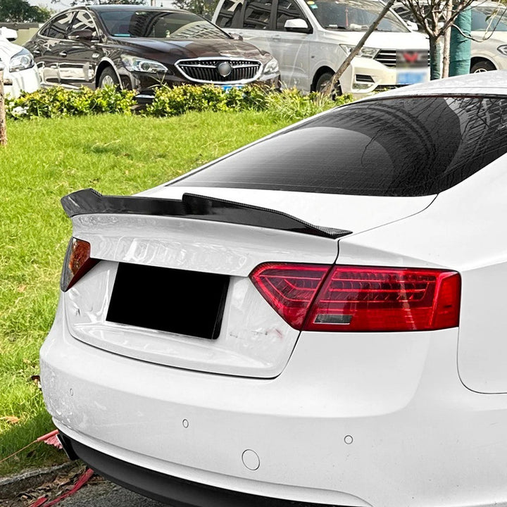 Car Craft Compatible With Audi A5 S5 Sportsback 2007-2024 Rear Roof Boot Trunk Wing Lip Spoiler Glossy Black Zst-911 Gb Usa