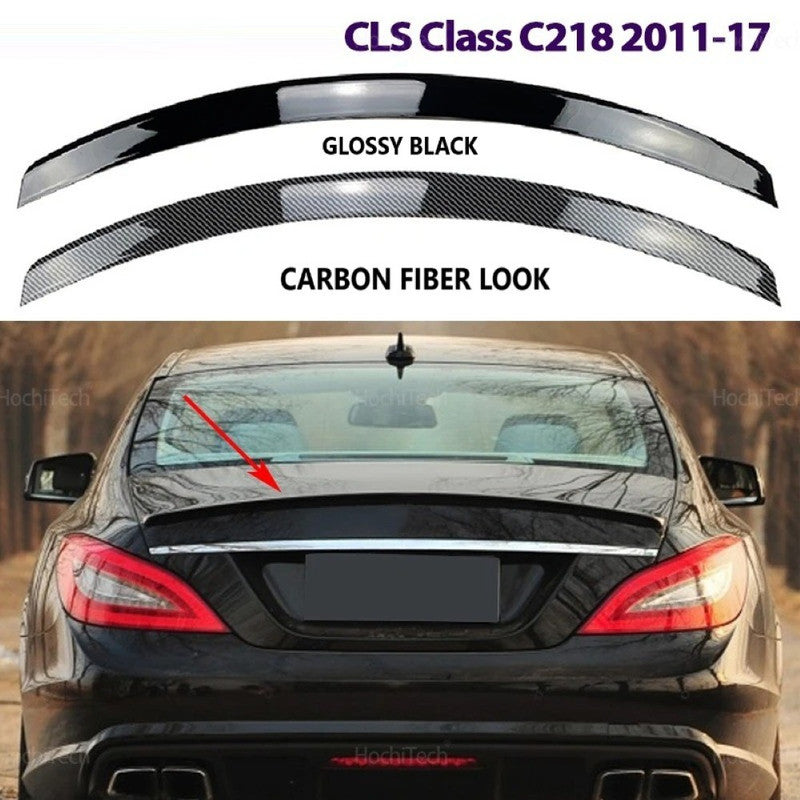 Car Craft Compatible With Mercedes Benz Cls Class X218 2011-2018 Rear Boot Trunk Wing Lip Spoiler Carbon Fiber Look Zst-295 Cf