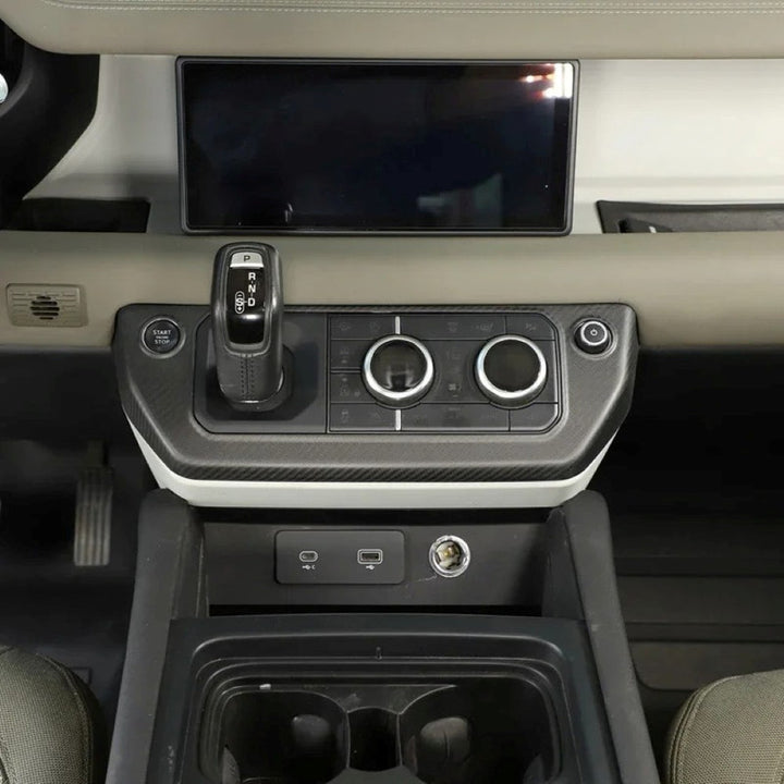 Car Craft Compatible With Range Land Rover Defender 90 110 L663 Lr129997 2020+ Car Center Console Gear Shift Dashboard Button Frame Trim Cover Gloosy Black - CAR CRAFT INDIA
