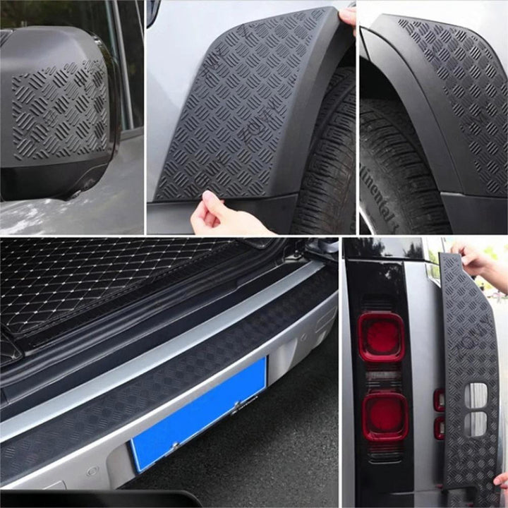 Car Craft Compatible With Range Land Rover Defender 90 L663 Lr129997 2020+ Side Moulding Body Kits Rear View Mirror Cover Front Rear Bumper Side Anti-scratch Protection Exterior Trim Glossy Black 90 - CAR CRAFT INDIA