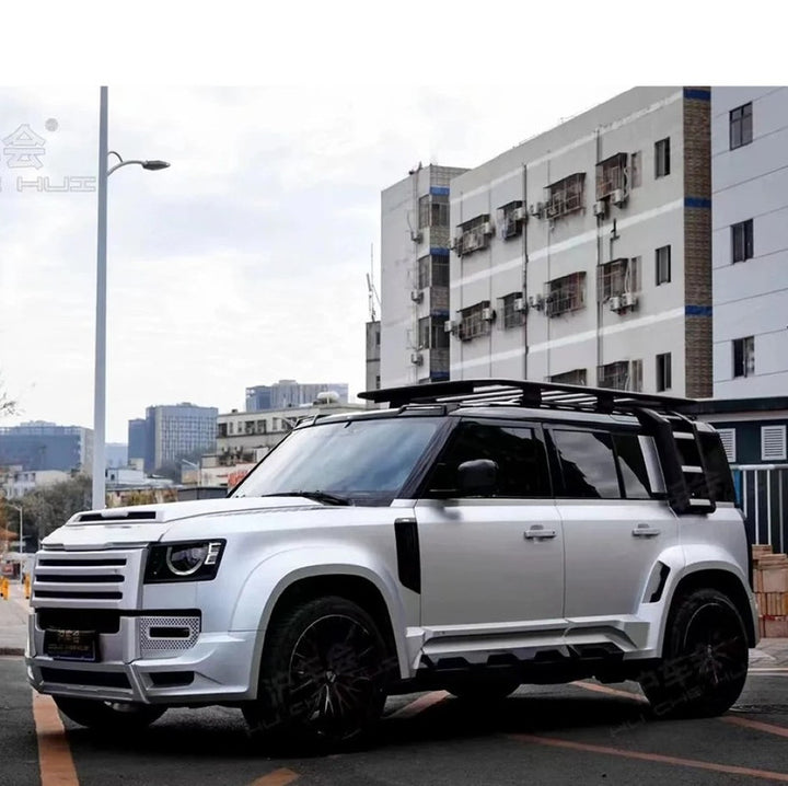 Car Craft Compatible With Range Land Rover Defender 90 110 130 L663 Lr129997 2020+ Upgrade Convert Facelift To Lumma Front Rear Bumper With Bodykit Splitter Skirts Lip Wheel Arch Lumma Style - CAR CRAFT INDIA
