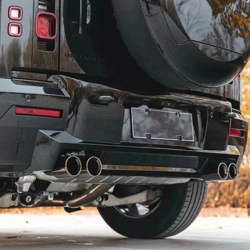 Car Craft Compatible With Range Land Rover Defender 90 110 130 L663 Lr129997 2020+ Upgrade Convert Facelift To Lumma Rear Bumper With Exhaust Tips Bodykit Lumma Style - CAR CRAFT INDIA