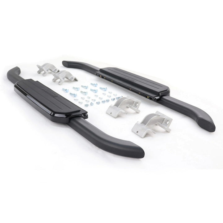 Car Craft Compatible With Range Land Rover Defender 90 L663 Lr129997 2020+ Non-slip Fixed Side Step Running Board Black 2 Door - CAR CRAFT INDIA