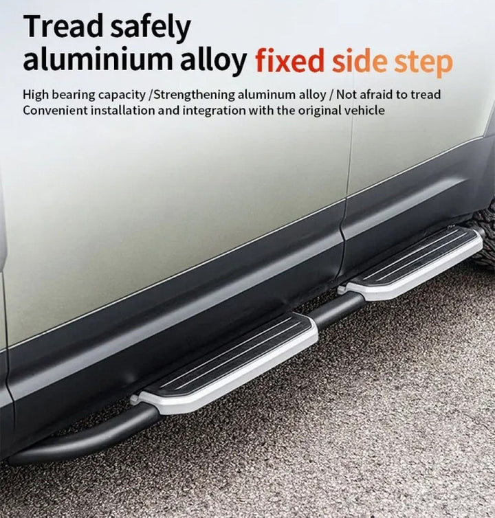 Car Craft Compatible With Range Land Rover Defender 110 L663 Lr129997 2020+ Non-slip Fixed Side Step Running Board Silver 4 Door - CAR CRAFT INDIA