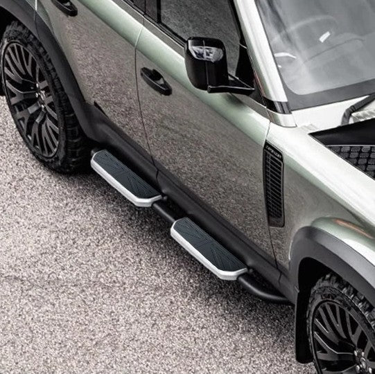 Car Craft Compatible With Range Land Rover Defender 110 L663 Lr129997 2020+ Non-slip Fixed Side Step Running Board Uk Flag 4 Door - CAR CRAFT INDIA