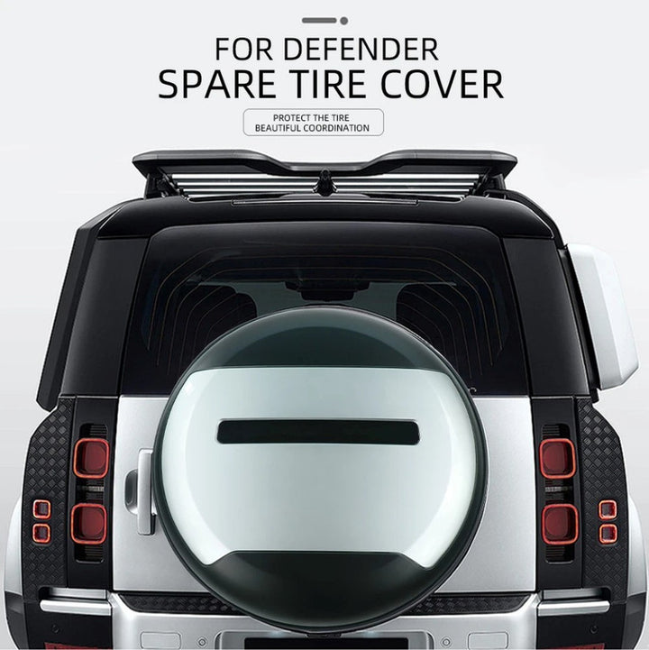 Car Craft Compatible With Range Land Rover Defender 90 110 L663 Lr129997 2020+ Rear Trunk Spare Wheel Tire Guard Protective Cover Matt Black - CAR CRAFT INDIA