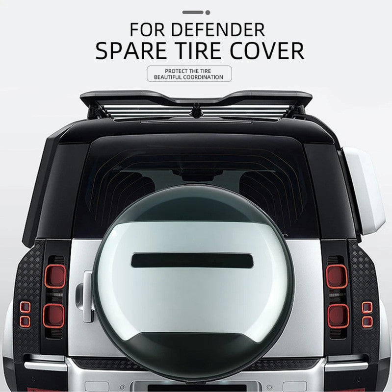 Car Craft Compatible With Range Land Rover Defender 90 110 L663 Lr129997 2020+ Rear Trunk Spare Wheel Tire Guard Protective Cover Silver - CAR CRAFT INDIA