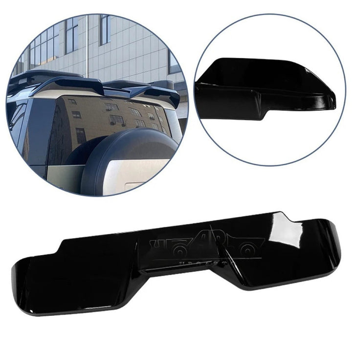 Car Craft Compatible With Range Land Rover Defender 90/110 L663 Lr129997 2020+ Rear Roof Top Wing Lip Spoiler Splitter Skirt Boot Glossy Black C - CAR CRAFT INDIA