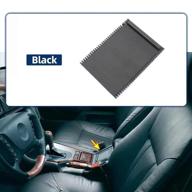Car Craft Compatible With Bmw 5 Series E39 1995-2003 New Car Center Console Cover Slide Roller Blind Cover Water Cup Holder Curtain Ã¯Â»Â¿ Tray 51168159698-1 Black CC-9009