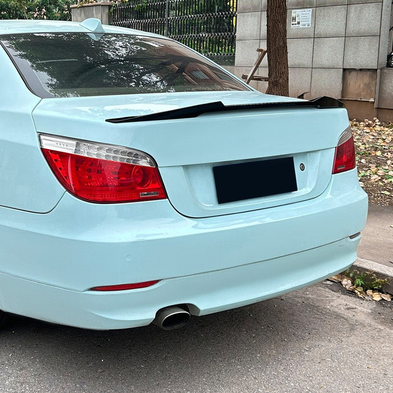 Car Craft Compatible With Bmw 5 Series E60 2004-2010 Rear Trunk Boot Roof Wing Lip Spoiler Splitter Skirts M4 Style Zst-928 Gb Glossy Black