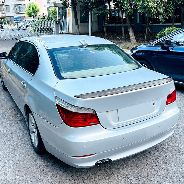 Car Craft Compatible With Bmw 5 Series E60 2004-2009 Rear Boot Trunk Wing Lip Spoiler Carbon Fiber Look Zst-784 Cf