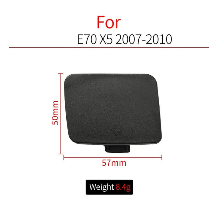 Car Craft Compatible With Bmw X5 E70 2006-2010 Rear Bumper Tow Hook Towing Tochan Trailer Cover 51127158447 Unpainted Left - CAR CRAFT INDIA