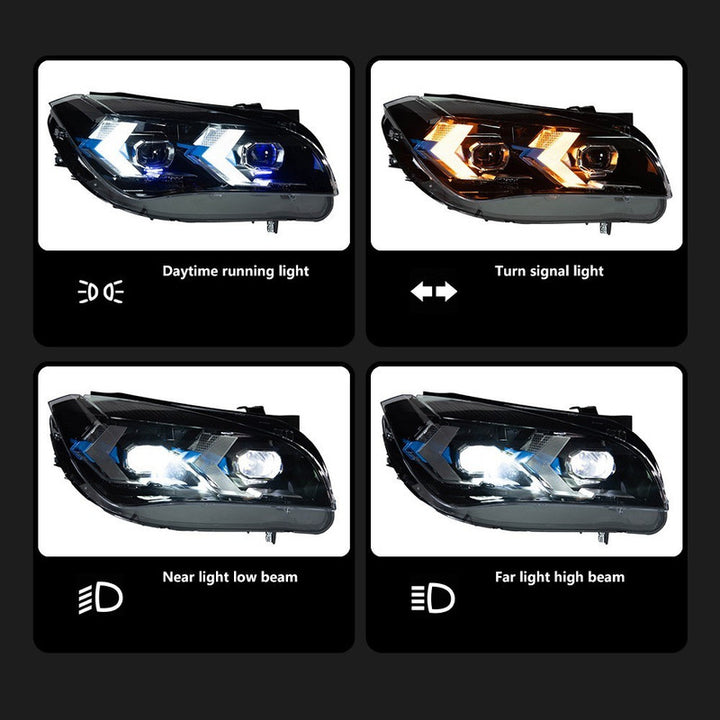 Car Craft Compatible With Bmw X1 E84 2010-2015 Car Front Upgraded Head Light Lamp Xenon Headlight Retrofit Upgrade Modified Led Drl Hid G Series Style For Helogen Car