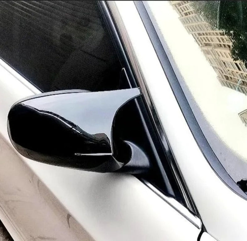 Car Craft Compatible With Bmw 1 Series E81 E82 E87 E88 3 Series E90 E91 2008-2011 Side Rear View M3 M4 M5 M6 M7 Case Door Wing Cap Shell Housing Mirror Covers Glossy Black