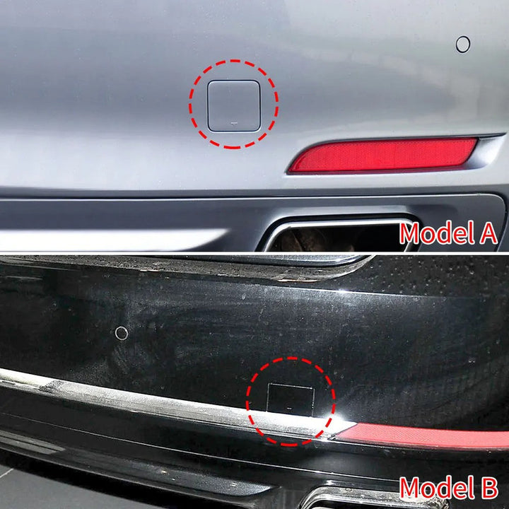 Car Craft Compatible With Bmw 7 Series F02 2009-2012 Rear Bumper Tow Hook Towing Tochan Trailer Cover 51127209925 Unpainted A - CAR CRAFT INDIA