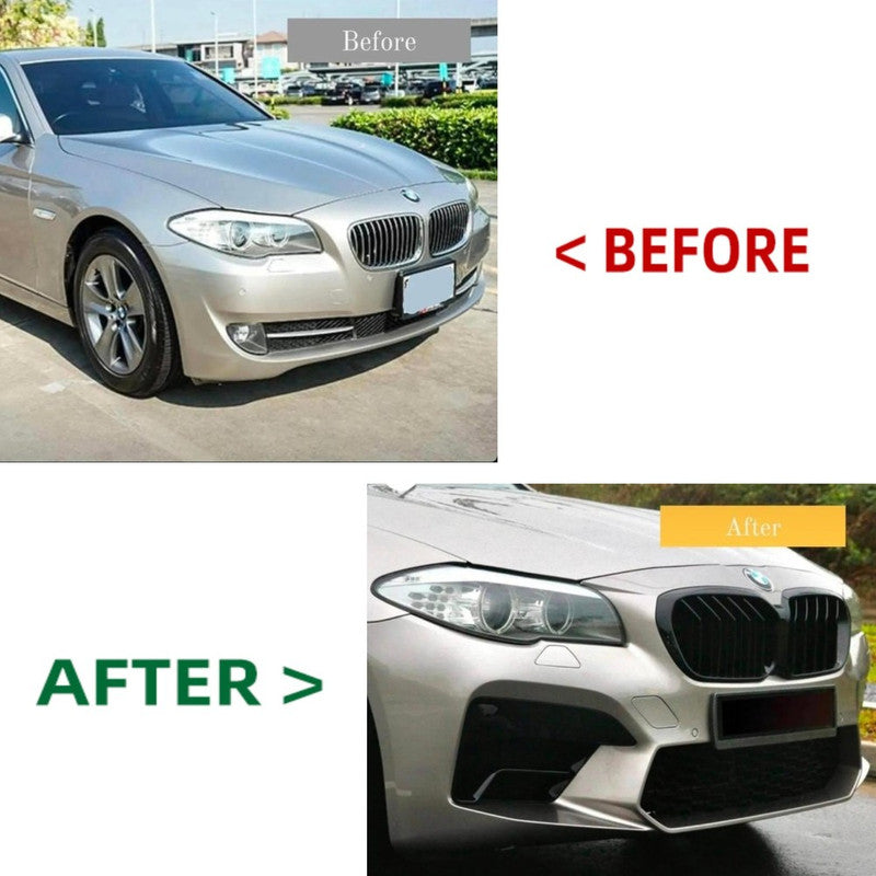 Car Craft Compatible With Bmw 5 Series F10 2010-2017 Front Bumper Upgrade Convert To G30 M5 Style Bumper Bodykit