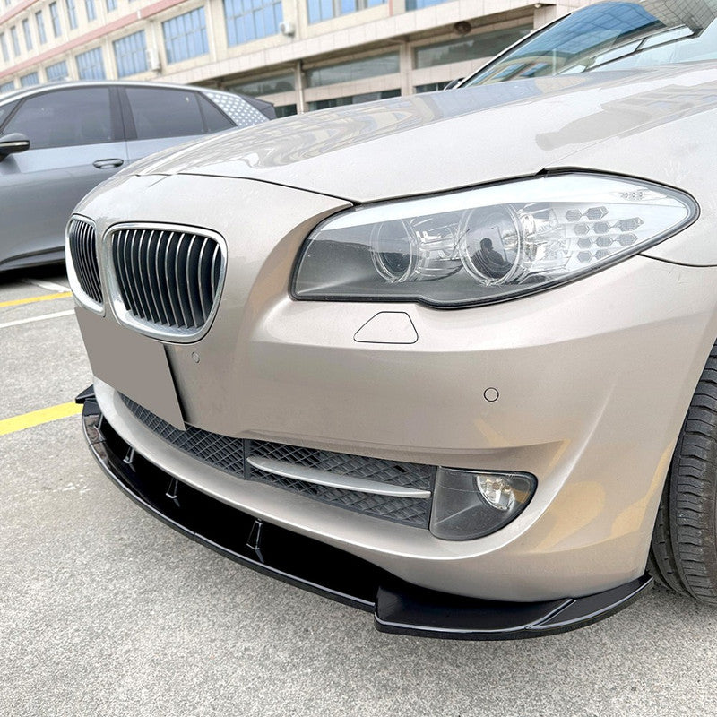 Car Craft Compatible With Bmw 5 Series F10 2010-2017 Standard Front Bumper Lip Splitter Skirts Carbon Fiber Look Zst-771 Cf