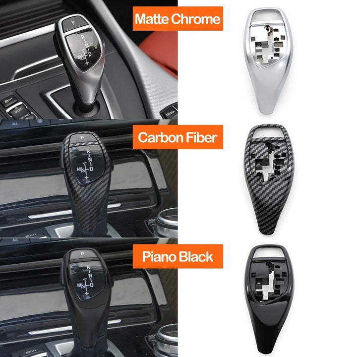 Car Craft Compatible With Bmw 1 2 3 4 5 6 7 Series F20 F22 F30 F34 14-18 F32 14-18 F10 F07 F12 F06 13-17 F01 F02 09-15 X3 X4 F25 F26 13-16 Gear Shift Knob Trim Cover 61319252141-a3-1 Silver Chrome CC-7828 - CAR CRAFT INDIA