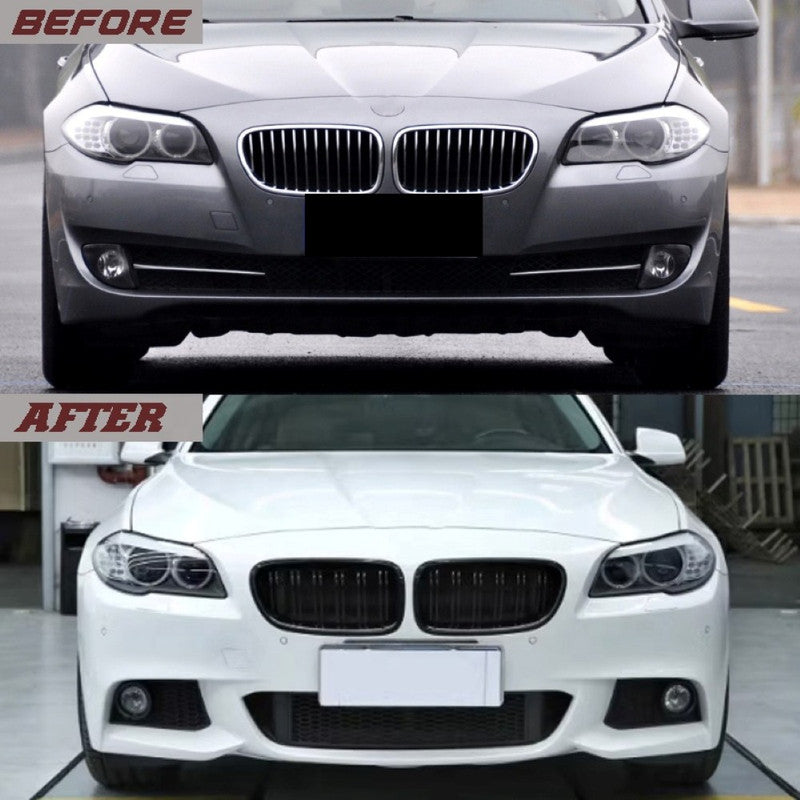 Car Craft Compatible With Bmw 5 Series F10 2010-2017 Front Bumper Upgrade Convert To Msports Mt M Tech Style Bodykit