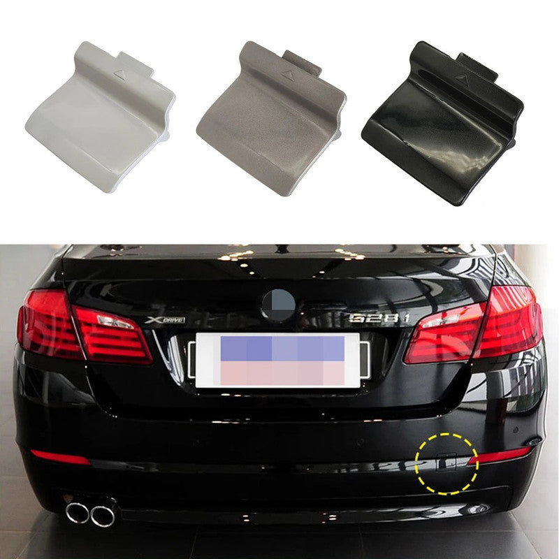 Car Craft Compatible With Bmw 5 Series F10 2010-2013 Rear Bumper Tow Hook Towing Tochan Trailer Cover 51127240133 Unpainted - CAR CRAFT INDIA