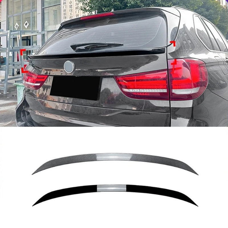 Car Craft Compatible With Bmw X5 F15 2014-2019 Rear Roof Boot Wing Lip Mid Spoiler Bw-0133 Carbon Fiber Look Zst-649 Cf