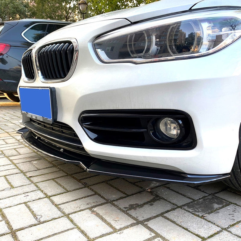 Car Craft Compatible With Bmw 1 Series F20 2015-2019 Front Bumper Lip Splitter Skirts Glossy Black Zst-323 Gb