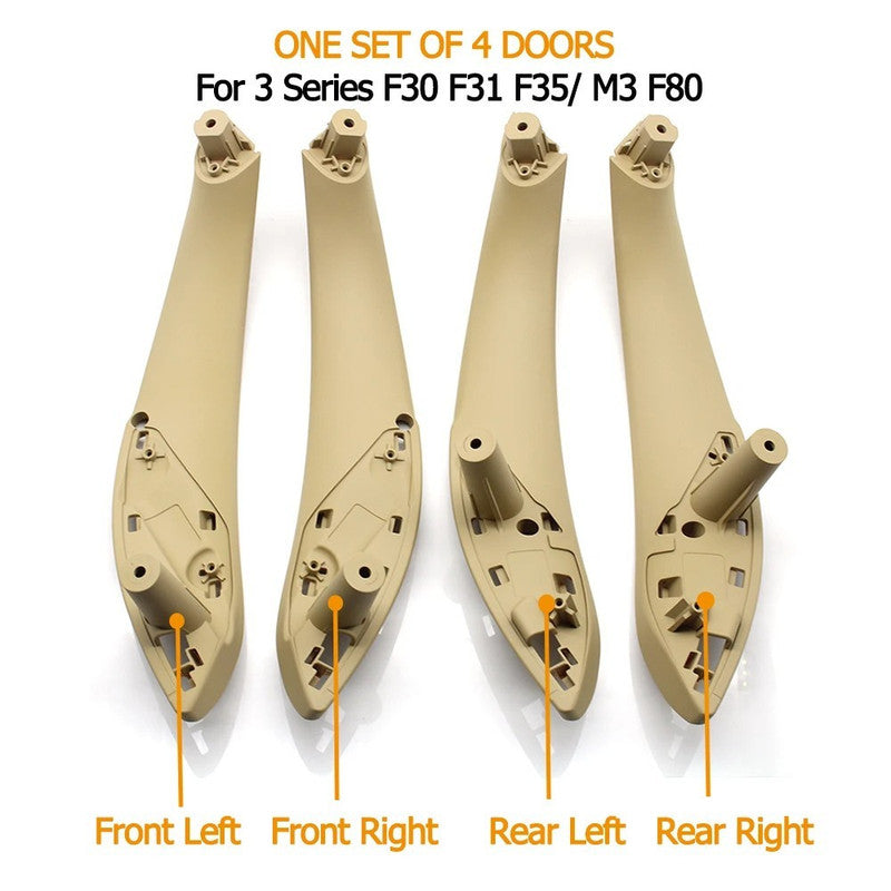 Car Craft Compatible With Bmw 3 Series F30 F80 2012-2018 Car Interior Door Armrest Inside Pull Handle Single Inner Handle Set 7279315lf 7279316rf 7281469lb 7281470rb Beige CC-7907 - CAR CRAFT INDIA