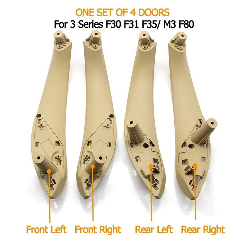 Car Craft Compatible With Bmw 3 Series F30 F80 2012-2018 Car Interior Door Armrest Inside Pull Handle Single Inner Handle Set 7279313lf 7279314rf 7281467lb 7281468rb Oyester CC-7909 - CAR CRAFT INDIA