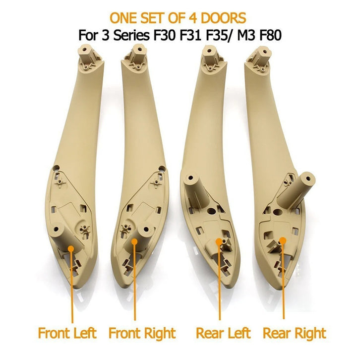 Car Craft Compatible With Bmw 3 Series F30 F80 2012-2018 Car Interior Door Armrest Inside Pull Handle Single Inner Handle Set 7279313lf 7279314rf 7281467lb 7281468rb Oyester CC-7909 - CAR CRAFT INDIA